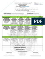 Rúbrica y Comportamiento Primer Parcial