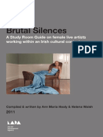 Brutal Silences: A Study Room Guide On Female Live Artists Working Within An Irish Cultural Context