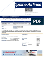 Electronic Ticket Receipt 24FEB For SHANE ABEGAIL DURAL