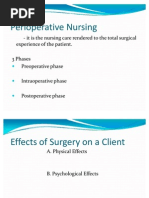 Pre & Postoperative Care Overview | PDF | Surgery | Patient