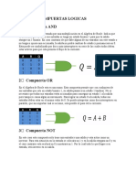 Tipos de Compuertas Logicas