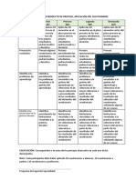 Rúbrica Primera Semana