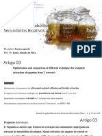 Extração de Metabólitos Secundários - Artigos 03 e 04