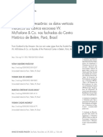 Dutos verticais de ferro da W. McFarlane & Co. em Belém