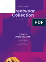Purple Streetwear Collection Product Presentation