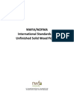 Nwfa/Nofma International Standards For Unfinished Solid Wood Flooring