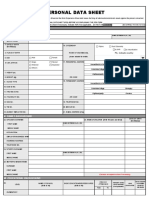 CS Form 212 Personal Data Sheet Guide