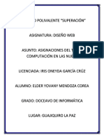 Asignaciones de Diseño Web