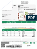 Factura CFE con detalles de consumo eléctrico