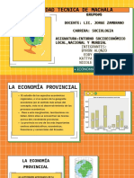 Economía provincial Machala
