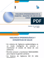 Tema 1 - Vigilancia Epidemiológica de La Diabetes - Registro On Line de Los Casos de Diabetes