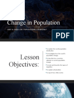 Change in Population: Unit 8: How Are Populations Changing?