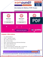 Computer Abbreviations For Railway NTPC Exams