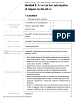 Examen - (APEB1-15%) Actividad 1 - Analiz... Teorías Acerca Del Origen Del Hombre.