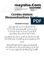 Khutbah Jumat Cerdas Dalam Memanfaatkan Harta