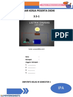 LKPD/LKS Dan Penjelasan Listrik Dinamis