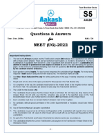 NEET (UG) - 2022: Questions & Answers