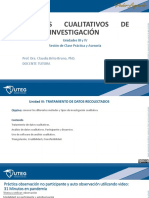 Unidad III y IV METODOS CUALITATIVOS DE INVESTIGACION UTEG