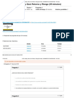 Quiz Retorno y Riesgo