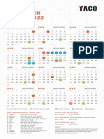 Kalender Kerja TACO 2022 - New