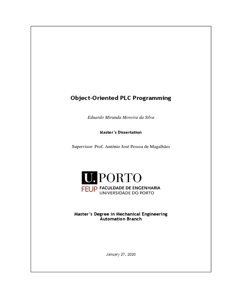 Object Oriented PLC Programming | PDF | Object Oriented Programming ...