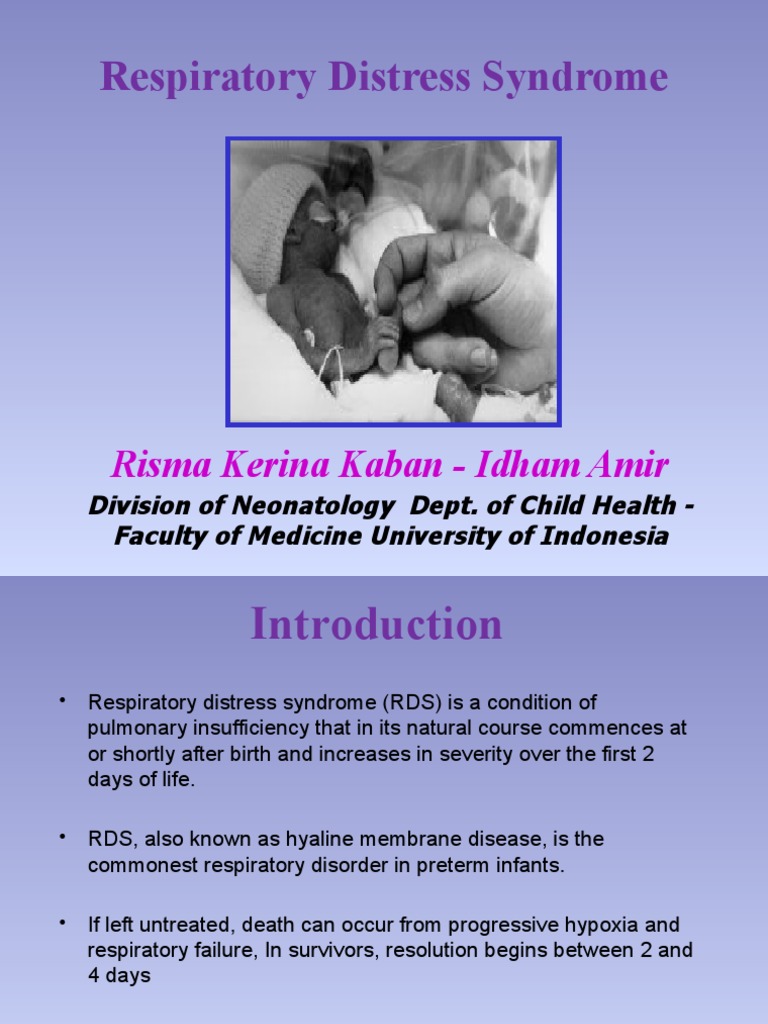 Understanding Preterm Respiratory Distress | PDF | Neonatal Intensive ...