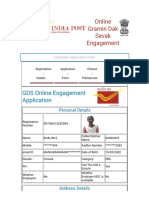 GDS Online Engagement Application