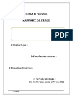 Exemple de Rapport de Stage