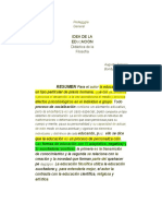 Pedagogía General: Educación como praxis humana y proceso de personalización