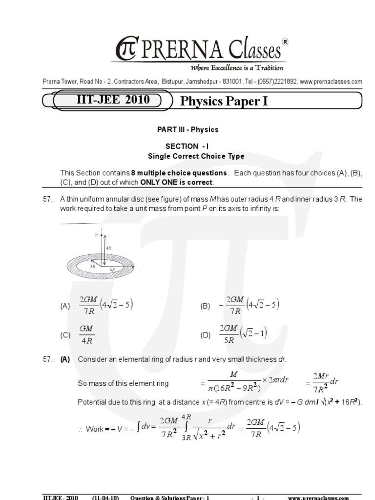 Iit 2010 Phy paper 1 by prerna classes  Superconductivity 