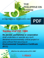 THE Philippine Eis System: Environmental Compliance Certificate (Ecc)