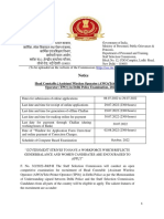 Notice: Head Constable (Assistant Wireless Operator (AWO) /Tele-Printer Operator (TPO) ) in Delhi Police Examination, 2022