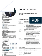 Jaldeep Giniya: Looking For A Job in Petroleum Sector