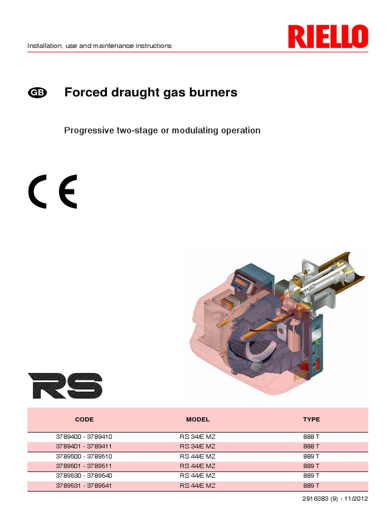 Riello Burner Installation & Troubleshooting Guide | PDF | Power Supply ...