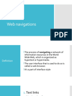 Web Navigations