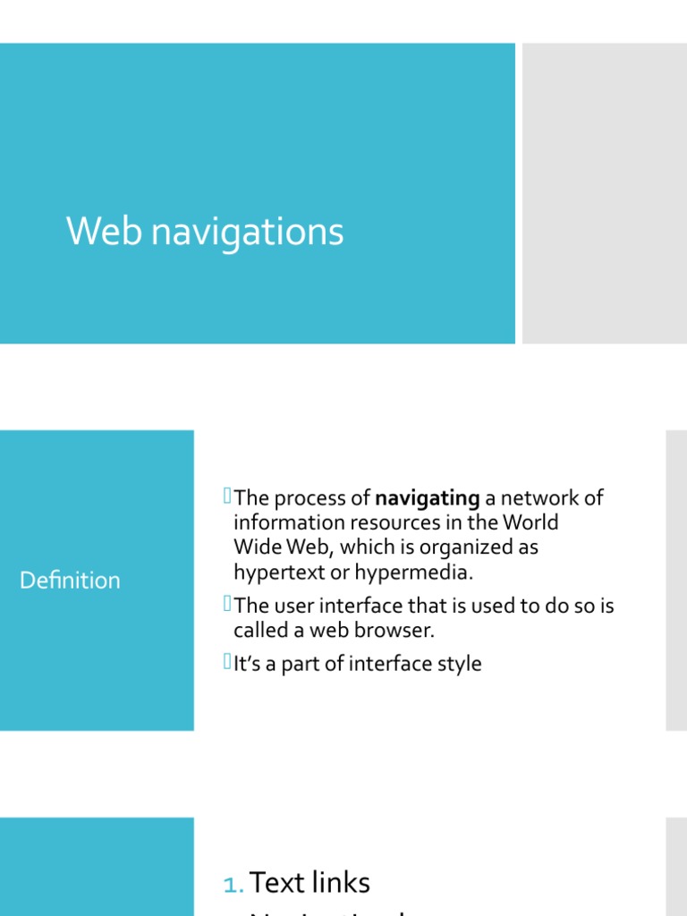 Web Navigation Essentials | PDF