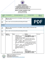 Weekly Home Learning Plan Grade 7-Positivity: Date: October 11-15, 2021