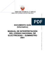 Manual CNE Suministro 2001, Perú