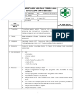 7.1.1.1 Sop Pendaftaran Ugd Pagi Pasien Lama BPJS Tanpa Kartu Berobat