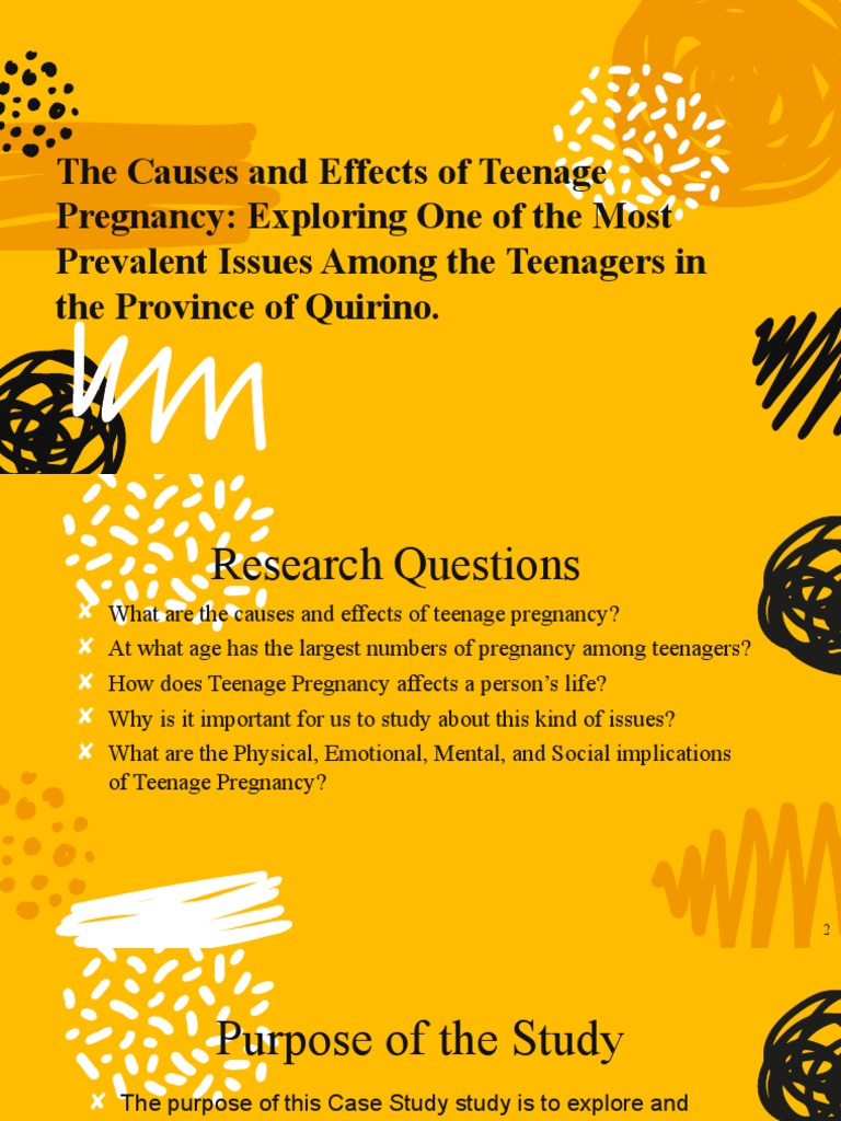 Causes and Effects of Teenage Pregnancy | PDF | Adolescence | Color