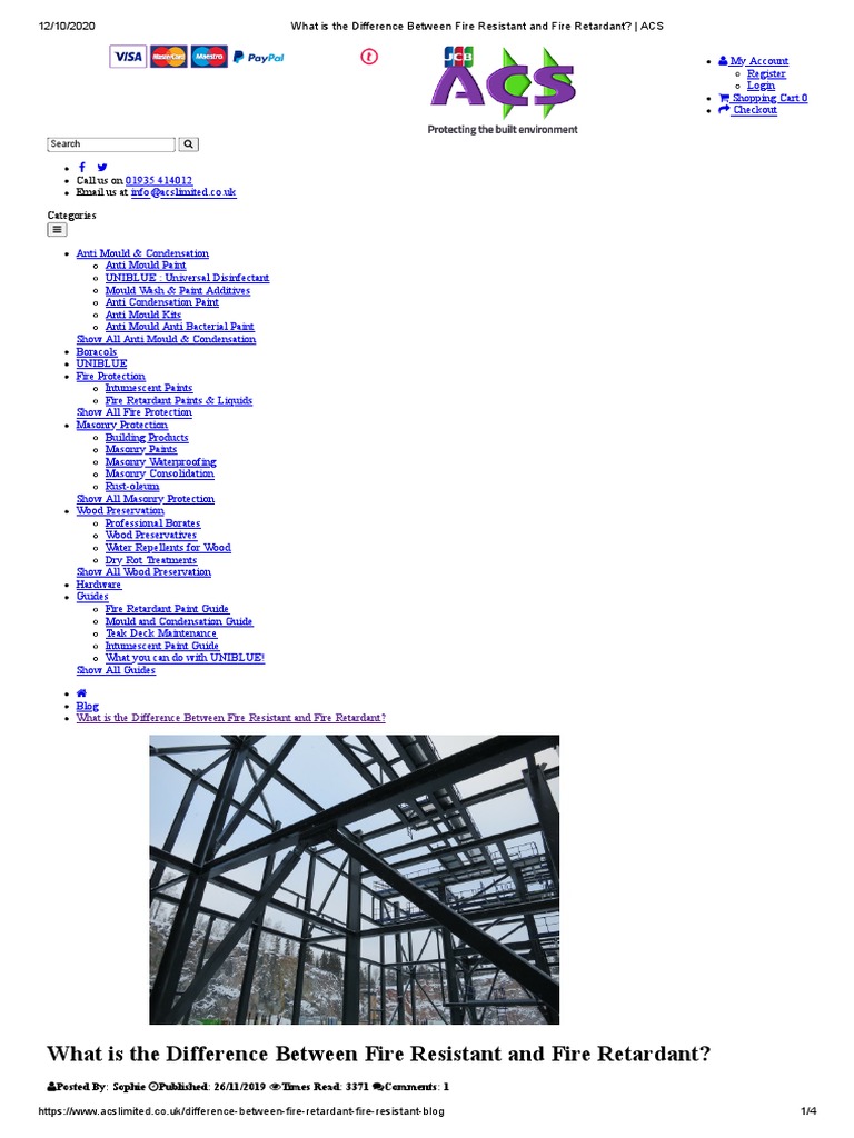 What Is The Difference Between Fire Resistant and Fire Retardant ACS