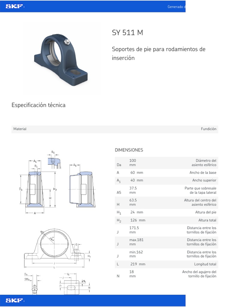 Soporte de pie SKF SY 511 M | PDF | Red mundial | Internet y web