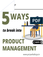 To Break Into: Product Management