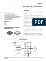 Sensorless BLDC Controller A4960: Description Features and Benefits