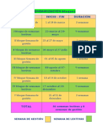 CALENDARIZACIÒN - Bloques