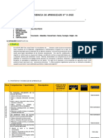 Esquema-Experiencia de Aprendizaje - 2022