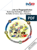 Edukasyon Sa Pagpapakatao: Ikalawang Markahan - Modyul 3 Sa Salita at Gawa: Ako'y Magalang