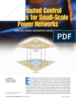 Distributed Control Systems For Small-Scale Power Networks Using Multiagent Cooperative Control Theory