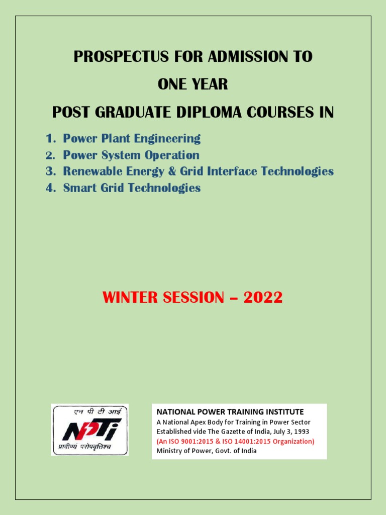 PGDC - Prospectus - Winter-2022 Final2 | PDF | Solar Power | Smart 