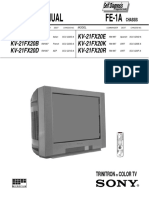 Service Manual Fe-1A: KV-21FX20A KV-21FX20B KV-21FX20D KV-21FX20E KV-21FX20K KV-21FX20R